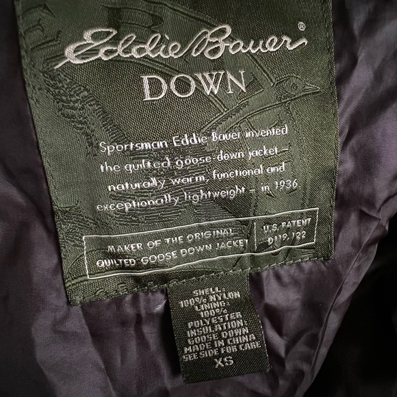 Eddie Bauer Goose Down Women's Puffer Jacket Dark Purple Size X-Small - Picture 9 of 15